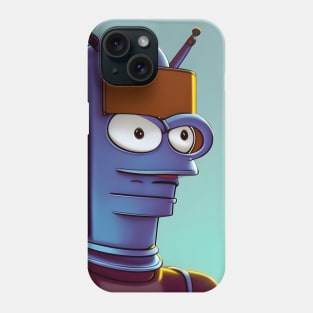 Robot from other planet Phone Case