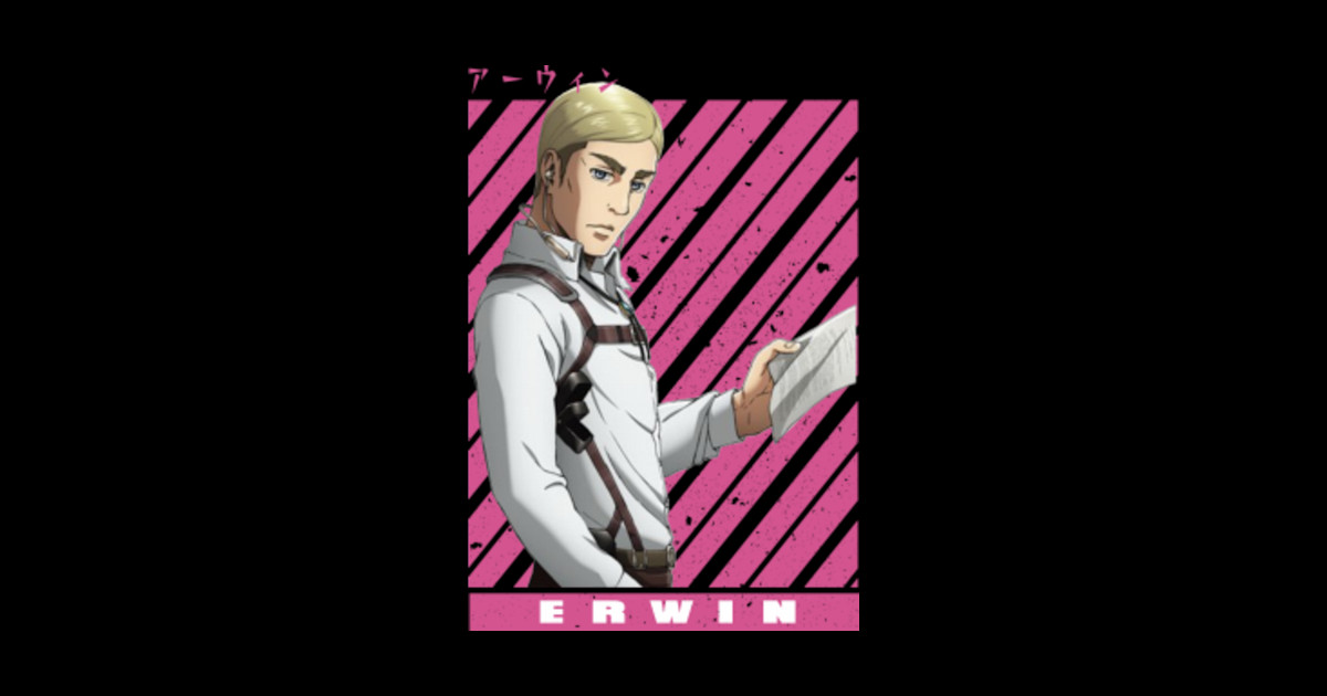 Erwin Smith-Attack on Titan - Erwin Smith - T-Shirt | TeePublic