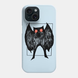 Mothman (blue background) Phone Case