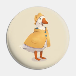 Raincoat Goose Pin