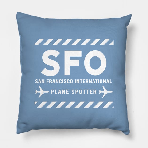 SFO Plane Spotter | Gift Pillow by ProPlaneSpotter