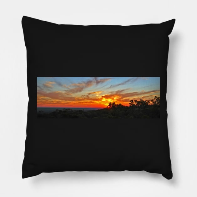 Sunset looking west over Hughenden Pillow by pops