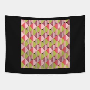 60s Retro vibes pattern with halo effect Tapestry