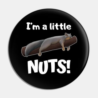 Squirrel I'm A Little Nuts Pin