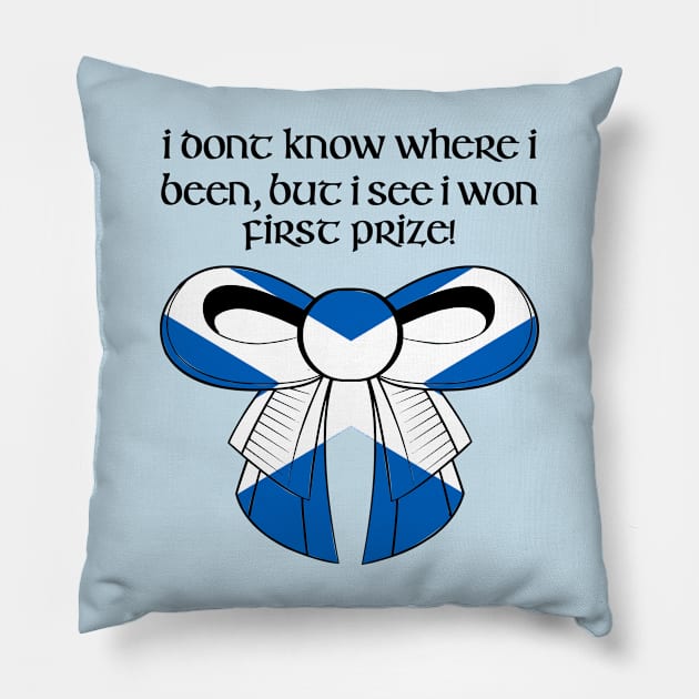 Drunken Scotsman Pillow by Yankeeseki