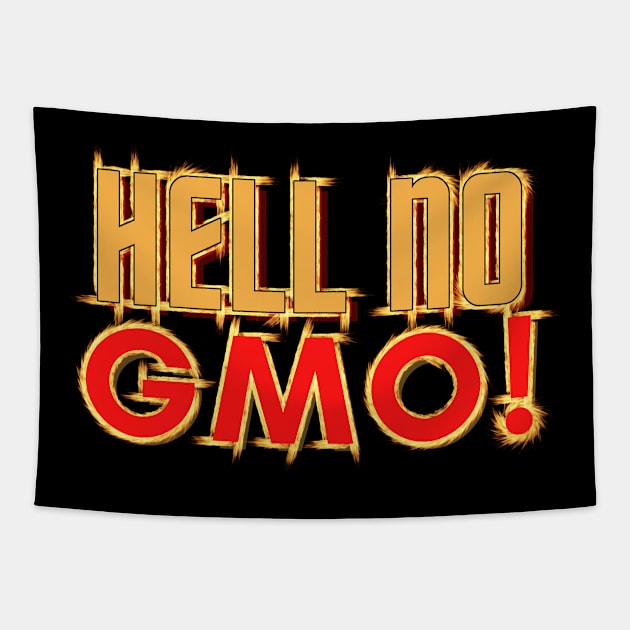 Hello No GMO! Tapestry by SnarkSharks
