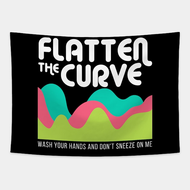 Flatten the Curve Tapestry by freshafclothing