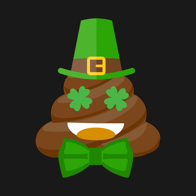 Smamrocks Funny St. Patrick'leprechaun poops Day by CMDesign