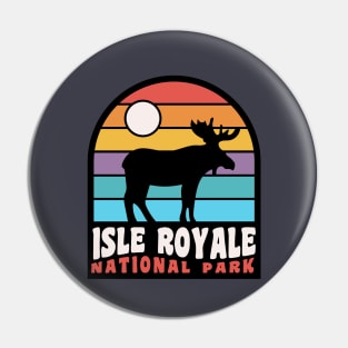 Isle Royale National Park Moose Badge Pin
