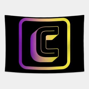 Letter C beautiful letters Tapestry