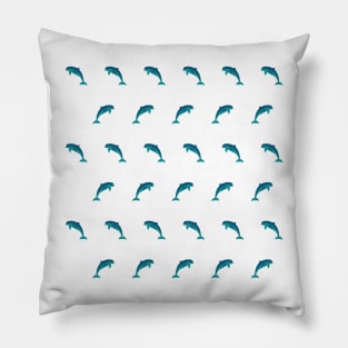 Blue Dolphin Pillow