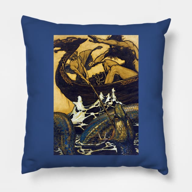 Sea Battle - Arthur Rackham Pillow by forgottenbeauty