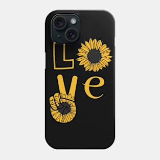 Love - Sunflower Power Phone Case