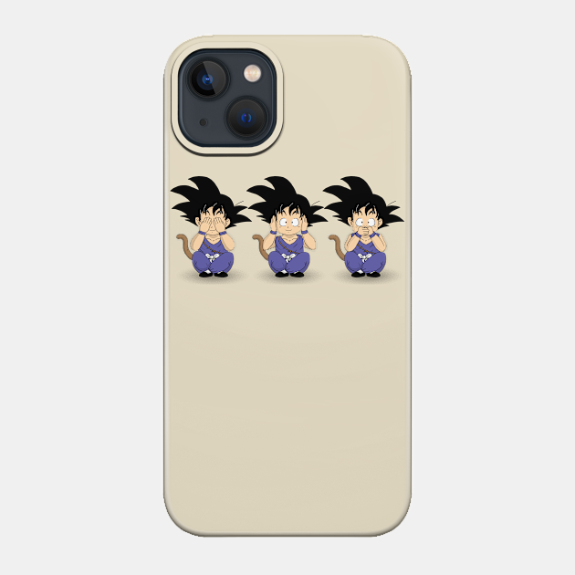 Three Saiyan Monkeys - Dragon Ball Z - Phone Case