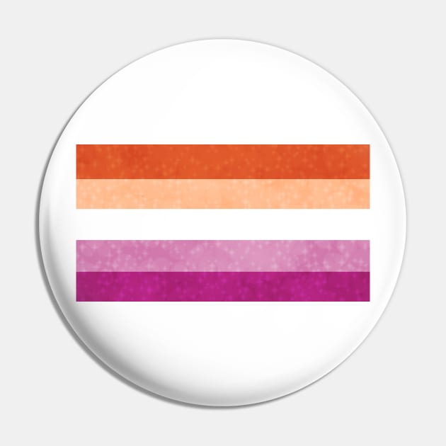 Shimmer Lesbian Pride Flag Pin by whizz0