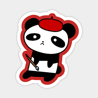 Painter Panda Magnet