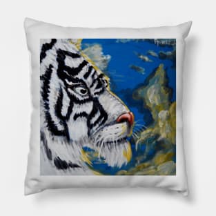 white tiger Pillow