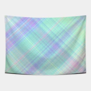 Blue Plaid Tapestry