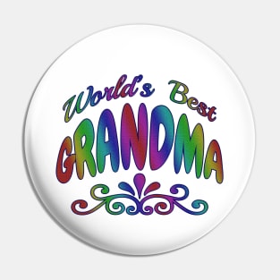 World's Best Grandma Pin