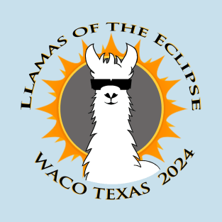 Llamas of the Eclipse Waco TX 2024 T-Shirt