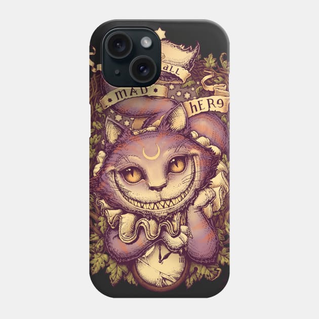 Cheshire Cat Phone Case by Medusa Dollmaker