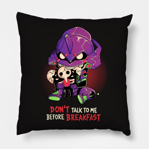 Berserk Breakfast Eva 01 Evangelion Pillow by Geekydog