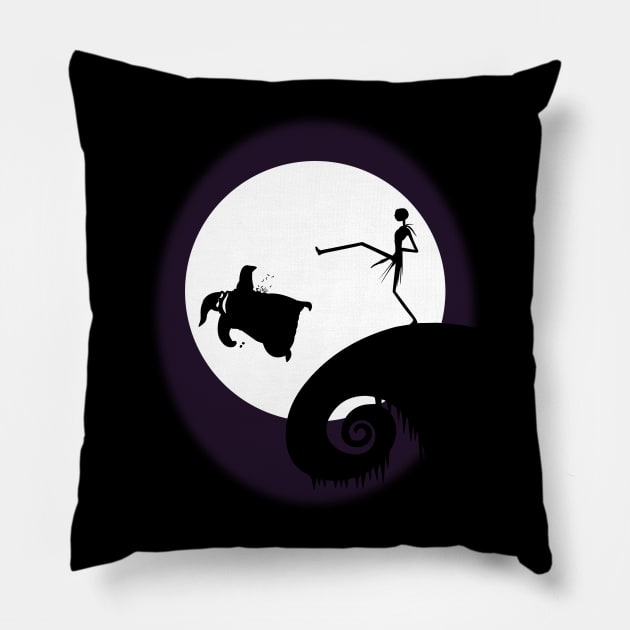 Funny Spooky Spartans Halloween Parody Pillow by BoggsNicolas