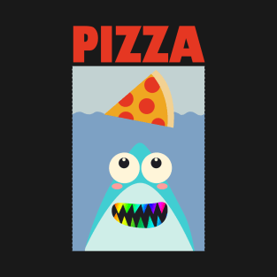 cute funny shark who loves pizza T-Shirt