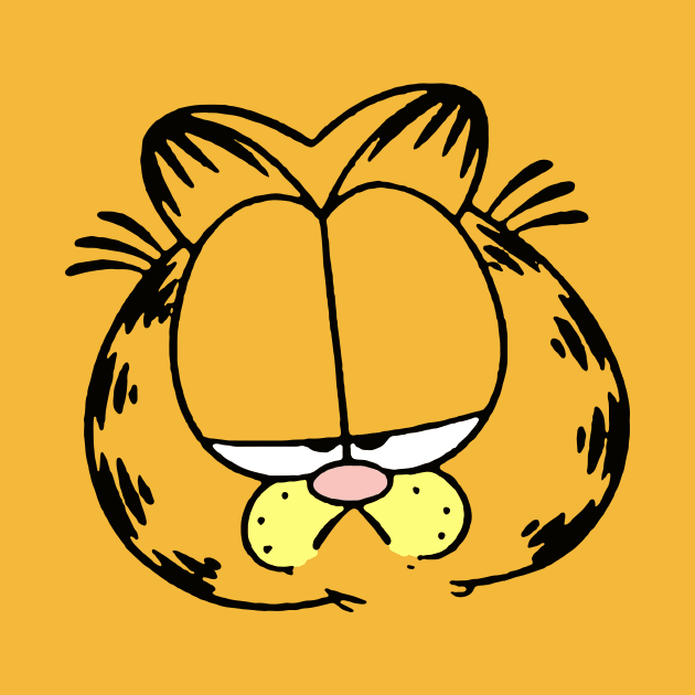 Grumpy Face of Orange Lasagna Cat by HeyListen