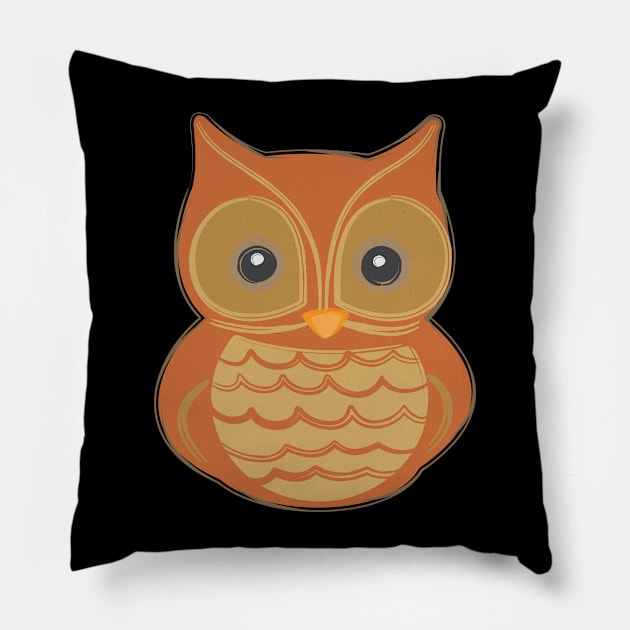 Adorable Owl Pillow by evisionarts