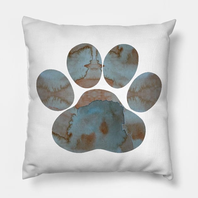 Dog Paw Pillow by BittenByErmines