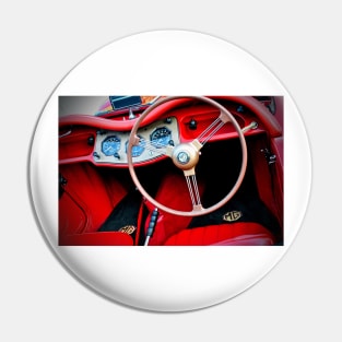 MG TA Classic Sports Car Interior Pin