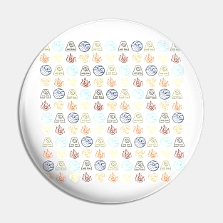 Avatar the Last Airbender Nations Pattern Pin