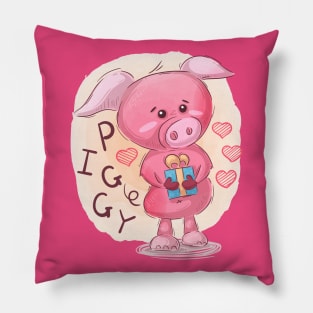 Piggy Cartoon Pillow