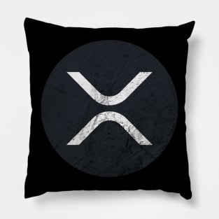 XRP Retro Logo - Ripple Crypto Design Pillow