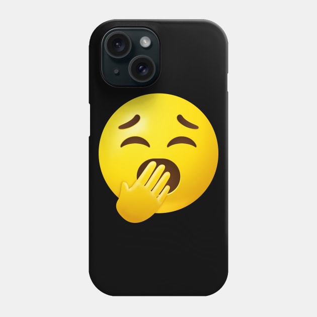 Yawning face emoji Phone Case by Vilmos Varga