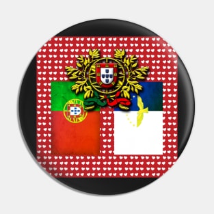 Portuguese Azorean flags Pin