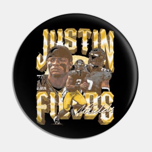 Justin Fields Pittsburgh Vintage Pin