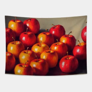 Delicious freshly harvested apples design Tapestry