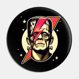 Bowie Frankenstein - Retro Ziggy Stardust Pin