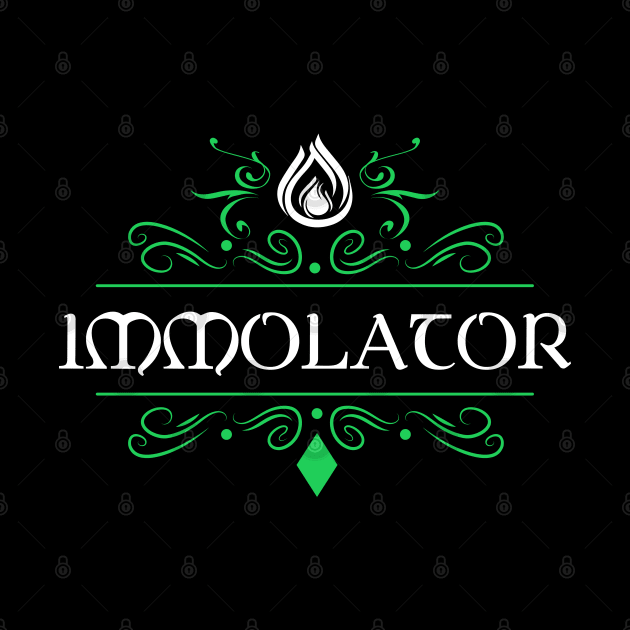 Immolator Character Class Tabletop RPG Gaming by pixeptional