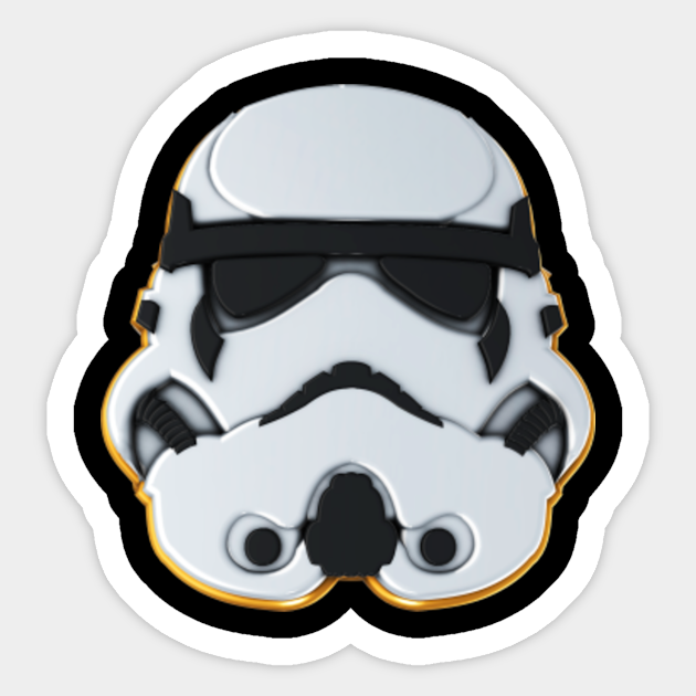 stormtrooper helmet sticker