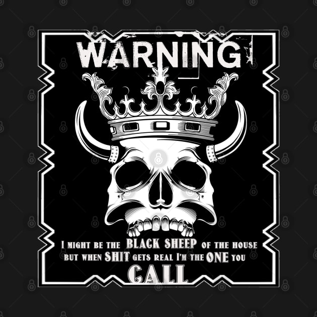 Warning black sheep call by SAN ART STUDIO 