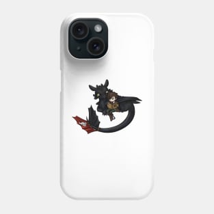 HTTYD - Chibi Hiccup and Toothless Fanart Phone Case