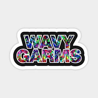 Wavy garms trippy design Magnet