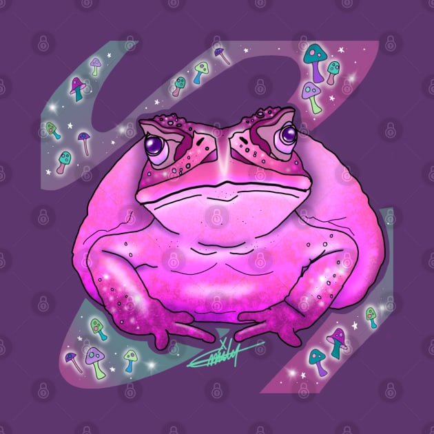 Pink toad by CraftKrazie