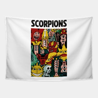 Monsters Party of Scorpions Tapestry