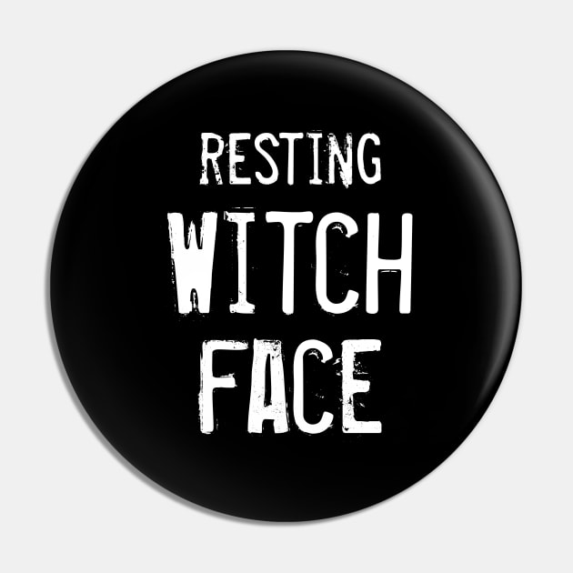 Resting Witch Face Pin by quoteee