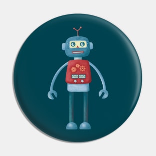 Retro Robot Pin