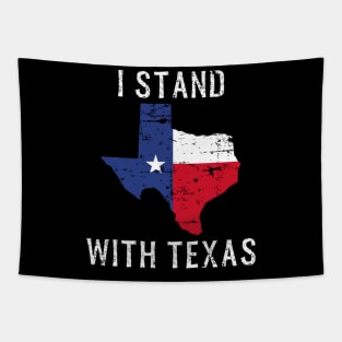 I Stand With Texas Vintage Flag Texas Tapestry